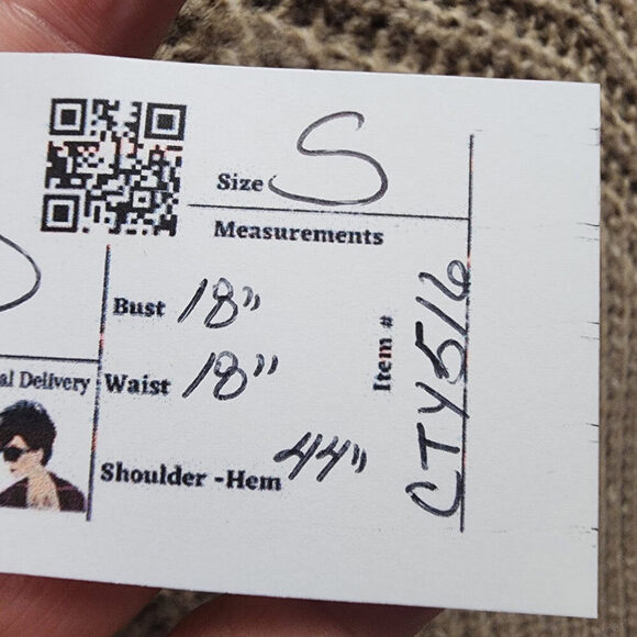 Fransa Taupe Knit Turtle Neck Dress Size S - Picture 9 of 9